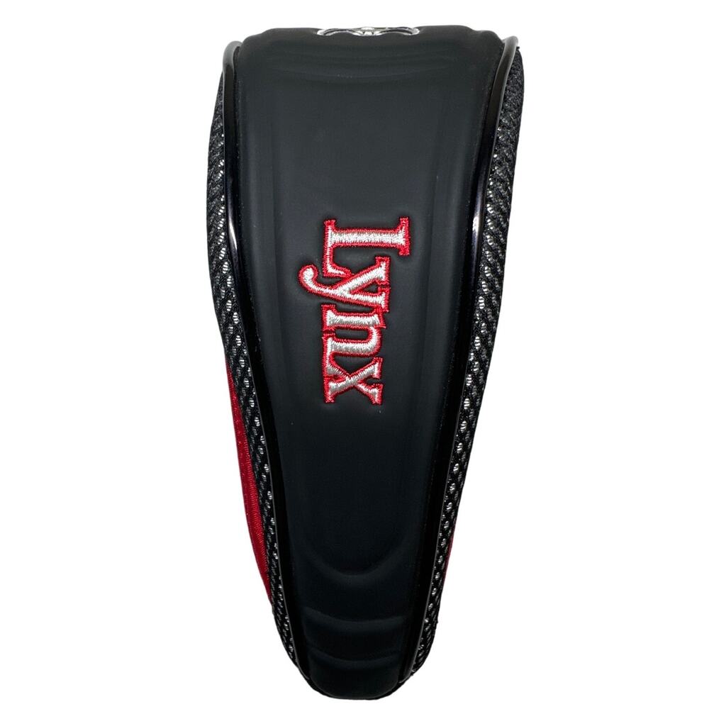 Lynx Hybrid golf club head cover #2 black and red